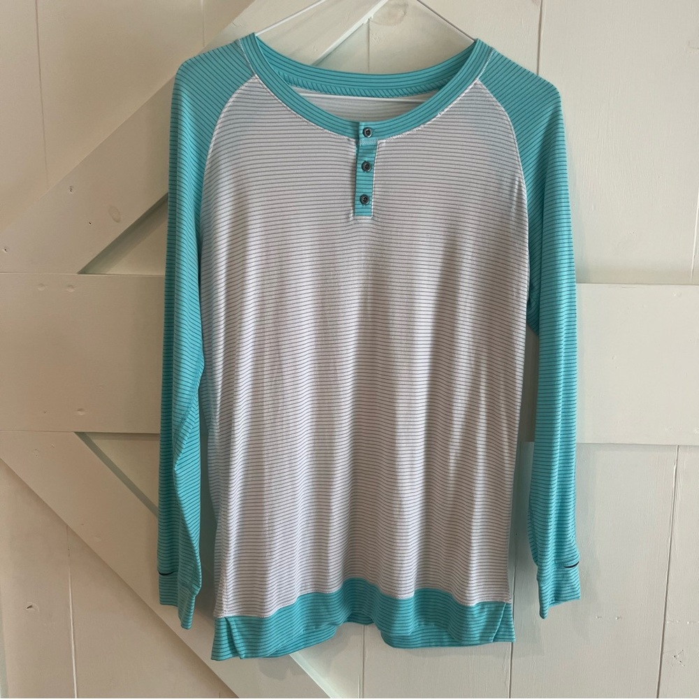 Lululemon Women’s Striped‎ Top Classic Athleisure Lightweight No Size Tag